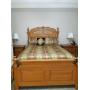 Queen Bed, Night Stand, Armoire, Dresser, Chest of Drawers, Everything as a unit 5PC Set