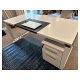 Executive Desk Set White Acrylic