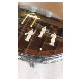 inlay of geisha on coffee table