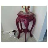 small table with marble inlay