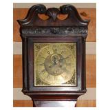 hood & face of grandfather clock