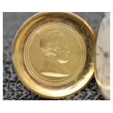 Pocket watch with Lincoln engraving