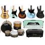 Guitars, Drums, & Amps!