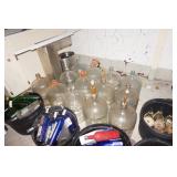 VINTAGE GLASS 5 GL BOTTLES