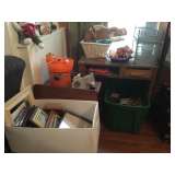Vintage desk, decor & frames 