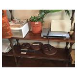 Items on shelf unit