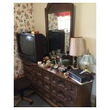 Dresser with mirror
