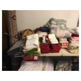 Towels and bedding