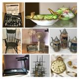 VINTAGE, ANTIQUES, TRAINS, STERLING, SIGNED ARTWORK,TOOLS AND MORE