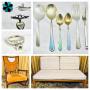 Mid-Century Modern Scandinavian Furniture and Decor, Gold and Sterling, Rare Barbie and More!
