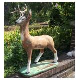 Vintage Cement Deer
