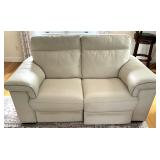 White Leather Couch Made in Italy