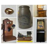 Crocks, Antiques, Jewelry, Collectibles 