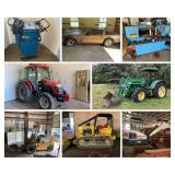 Farm Tractors, Shop Equipment, Tools, Miller Welders 