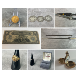 Coins, Jewelry, Watches 
