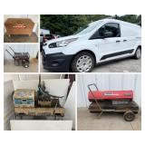 Ford Transit Connect Van, Electrical Shop Contents, Tools 