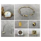 Gold & Sterling Silver Jewelry, Native American Accessories, Coins  