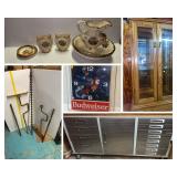 Power Tools, Mining Memorabilia, Display Cabinets 