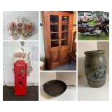 Stoneware, Antiques, Primitive Furniture, Glassware