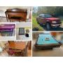 Absolute Ford Truck, Furniture, Pool Table, Tools, Longaberger, Glassware, Vintage Game Console 