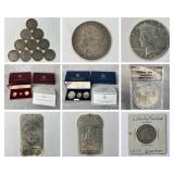 Gold Coin Sets, Silver Dollars, Silver Bars, American Eagles