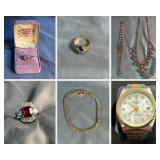Gold & Sterling Jewelry, Watches 