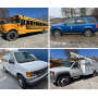 School Buses, Bucket Truck, Ford Escape, Zero Turn Mower, Snow Blower 