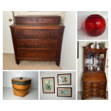Longaberger Baskets, Furniture, Glassware 