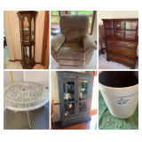Woodworking Tools, Furniture, Glassware 