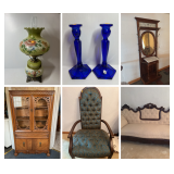 Victorian Furniture, Cobalt Glass, Household Contents 