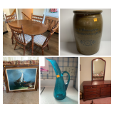 Crocks, Fenton, Tools, and Collectibles 