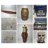 Pottery, Sterling Set, Jewelry, Christmas Decor 