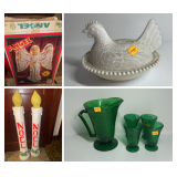 Christmas Decor, Glassware, Antiques, Decor 