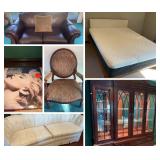 Vintage Furniture, Vinyl Records, Collectible Glassware 