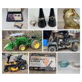 John Deere Tractor, Gator, Tools, Jewelry 
