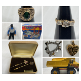 Jewelry, Gold Rings, Sterling, Vintage Toy Collection, Sports Cards 