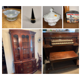 Fenton Glass, Pyrex, Jewelry, and Tools  