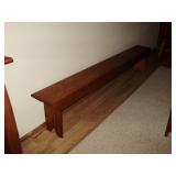 Amish MAde oak bench