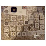 Silver dollars,1/2 dollars,quarters