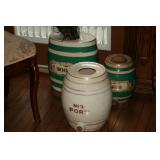 Porcelain liquor barrels