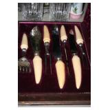 English bone carving/serving set