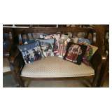 Bench, handmade pillows