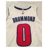 Andre Drummond Detroit’s Pistons game Worn Jersey