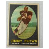 FOOTBALL CARD ONLY ONLINE AUCTION JIM BROWN RC. ENDS 10-11 280 LOTS