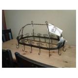 hand forged pot rack