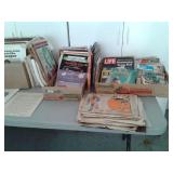 records and sheet music,