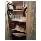 vintage glassware closet