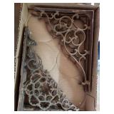 2 pair Victorian shelf brackets