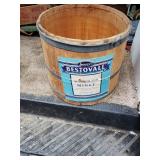 wood advertising pail