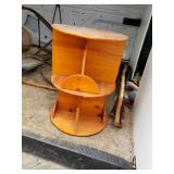 revolving what not shelf